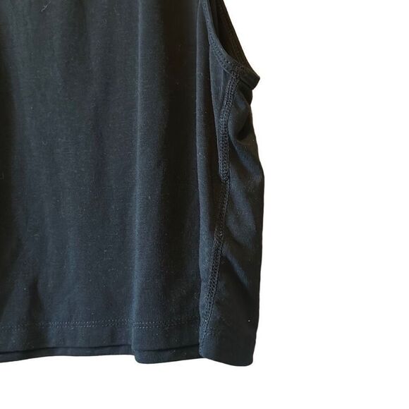 BALEAF Black Cropped Workout Tank Top Sleeveless Athletic Shirt - Picture 4 of 5